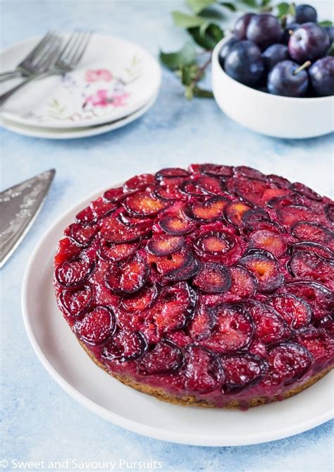 Plum Upside-Down Cake – Sweet and Savoury Pursuits