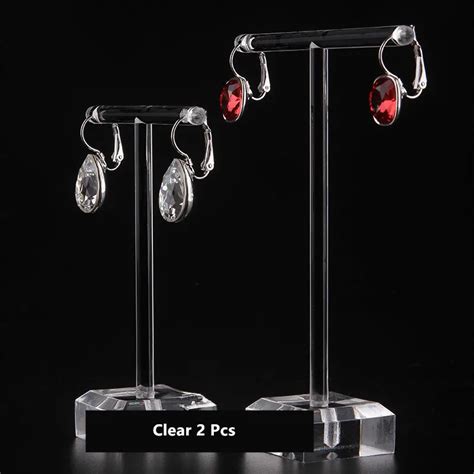 Aliexpress.com : Buy 2pcs Clear Lovely Acrylic earrings display holder high quality earrings ...