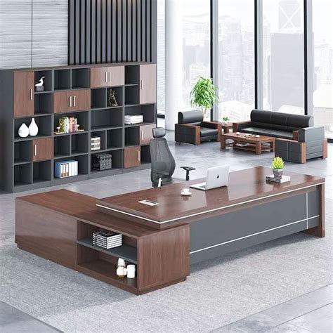 Luxury Foshan Custom CEO Table Office Wooden Table Executive Desk Modern Office Furniture ...