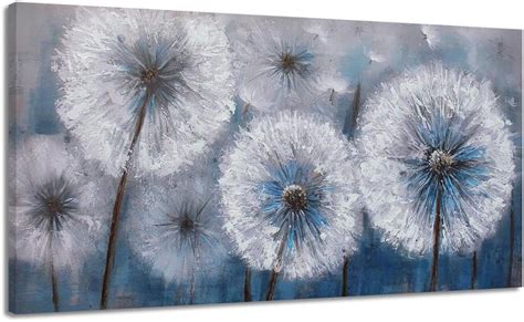 Amazon.com: Dandelion Painting Wall Art Canvas Print Picture for Living ...