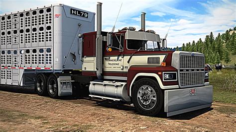 Ford LTL 9000 - (Custom Cattle Haulin') - American Truck Simulator ...