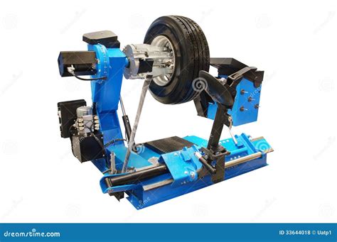 Tyre fitting machine stock photo. Image of equipment - 33644018