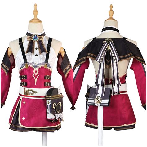 Genshin Impact Charlotte Cosplay Costume – SocoHoodie