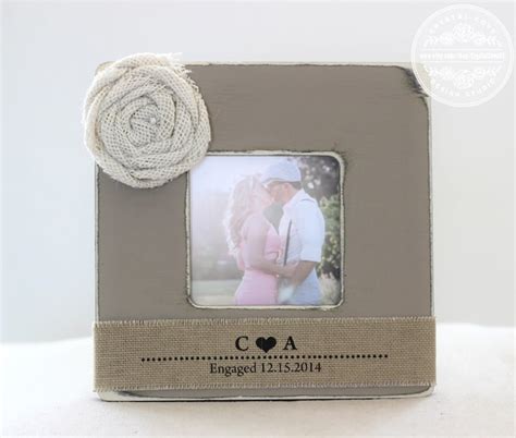 Personalized Engagement Picture Frame Engagement Gift - Etsy