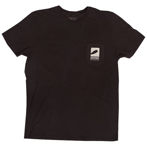 Logo Pocket T-shirt (Black) – The Surfrider Foundation