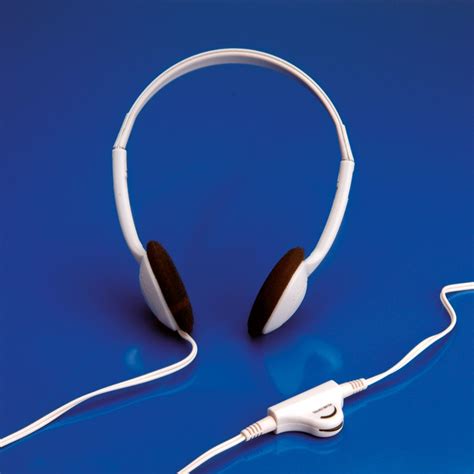 VALUE Stereo Headphone with Volume Control, light grey - SECOMP International