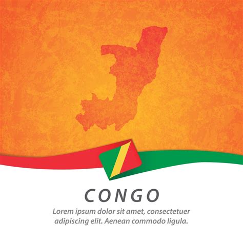 Congo flag with map 2711263 Vector Art at Vecteezy