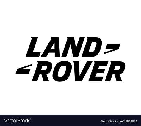 Land rover brand logo car symbol name black Vector Image