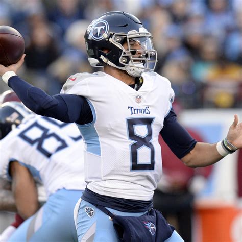 Marcus Mariota Doesn't Return vs. Redskins After Suffering Stinger Injury | News, Scores ...