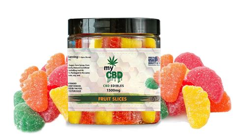 CBD Fruit Slice Gummies by myCBD 1500mg