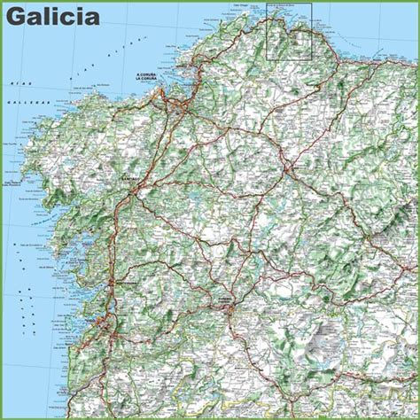 Mapas Detallados de Galicia para Descargar Gratis e Imprimir