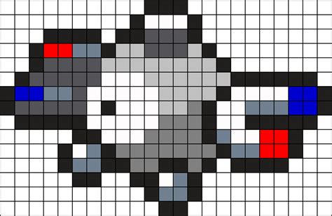 Magnemite Pokemon Bead Pattern Kandi Pattern | Pokemon bead, Pokemon cross stitch, Pokemon ...