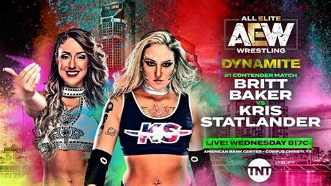 AEW Dynamite Preview (12/18/2019) Kris Statlander vs. Britt Baker - The ...