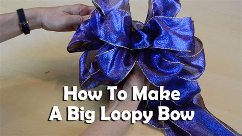 How To Make A Big Loopy Bow | Loopy bow, Christmas bows diy, Bow making ...