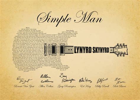 'LYNYRD SKYNYRD Simple Men' Poster by RozerArt | Displate