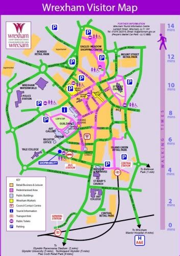 New Wrexham Town Centre Map - Wrexham.com