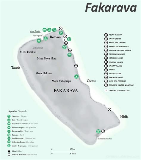 Fakarava Tourist Map - Ontheworldmap.com