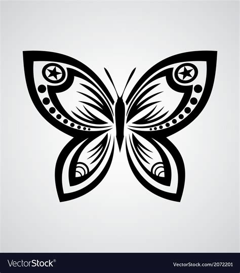 Butterfly Tribal Royalty Free Vector Image - VectorStock