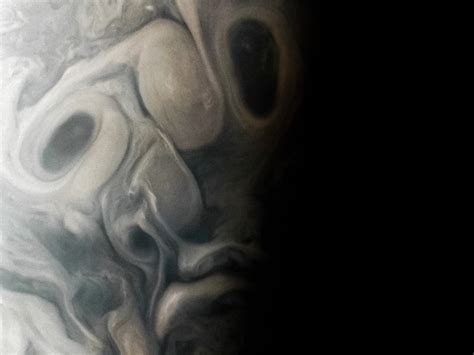 Jupiter storm clouds look like a scary face in NASA image