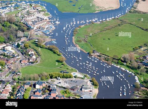 Christchurch harbour aerial view uk hi-res stock photography and images ...