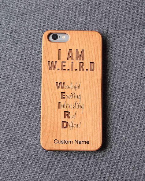 Im weird iPhone case for 12 mini XR XS X wood iphone case | Etsy