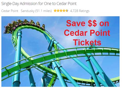 Discount Cedar Point Tickets on Groupon - CP Food Blog