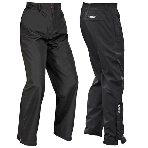 "NEW " PROQUIP AQUASTORM PRO MENS BLACK WATERPROOF GOLF PANTS / TROUSERS - Golf Trousers and ...