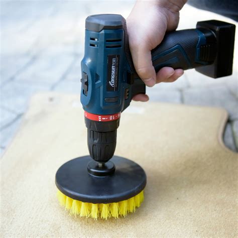 5 inch drill brush for Car Carpet wall and Tile cleaning MEDIUM DUTY ...