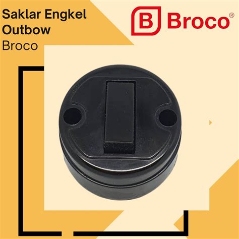 Jual BROCO SAKLAR ENGKEL HITAM OUTBOW SAKLAR OB BROCO 630N / BROCO ...