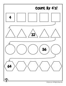 Simple Skip Counting Worksheets to Print | Woo! Jr. Kids Activities : Children's Publishing