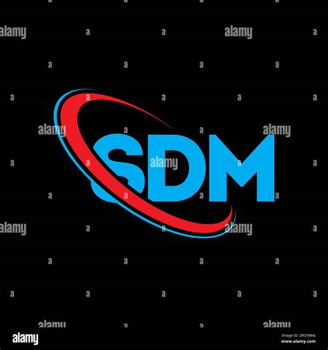 SDM logo. SDM letter. SDM letter logo design. Initials SDM logo linked ...