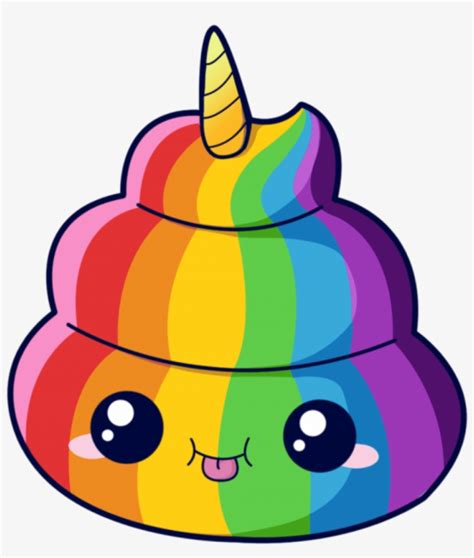 Rainbow Mq Unicorn Emoji Emojis Kawaii Poop Emoji Png Transparent ...