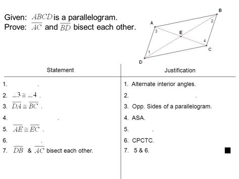 Alternate Interior Angles Are Congruent In Parallelogram | Review Home Decor