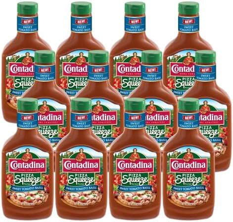 Contadina Tomato Basil Pizza Squeeze, 12 Pack, 15 oz Bottle, Red ...