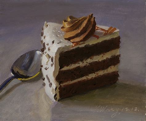 Chocolate Cake Painting at PaintingValley.com | Explore collection of Chocolate Cake Painting