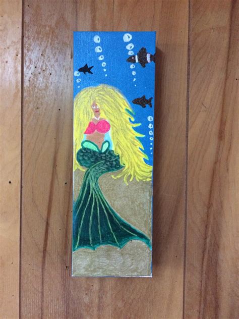 Mermaid Painting Mermaid Life Art Painting Mermaid Canvas | Etsy