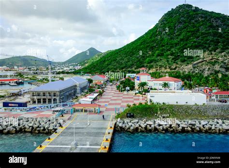 Philipsburg, St. Maarten aerial and landscape view Stock Photo - Alamy