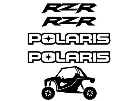 For Polaris RZR decals 5 stickers xp 900 800 1000 570 decal sticker-in ...