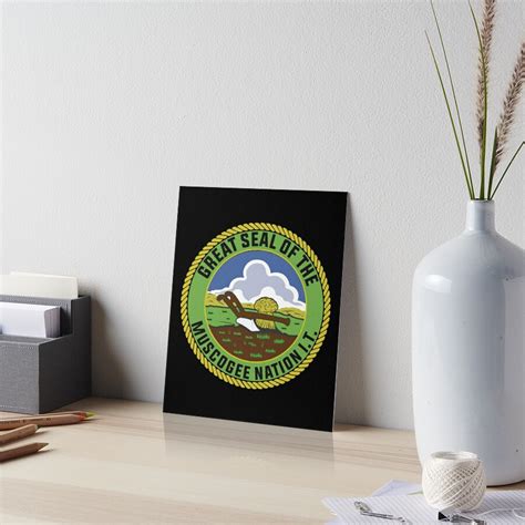 "The great seal of the muscogee - muscogee flag" Art Board Print for Sale by davinccidz | Redbubble