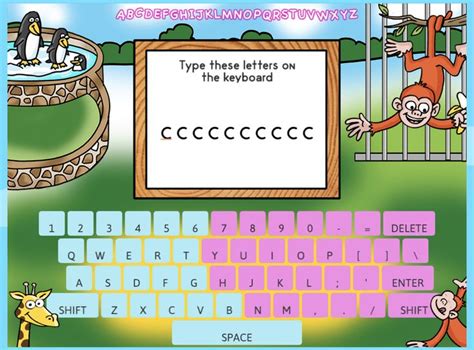 ABCya! • Keyboard Zoo | Learn to Type | Learn to type, Kids app, Free educational games