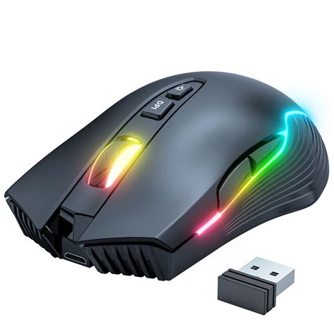 ONIKUMA CW905 2.4G Wireless Gaming Mouse RGB Backlit E-sports Mouse Optical Computer Mice 5 ...