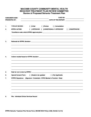 22 Printable mental health treatment plan template Forms - Fillable Samples in PDF, Word to ...