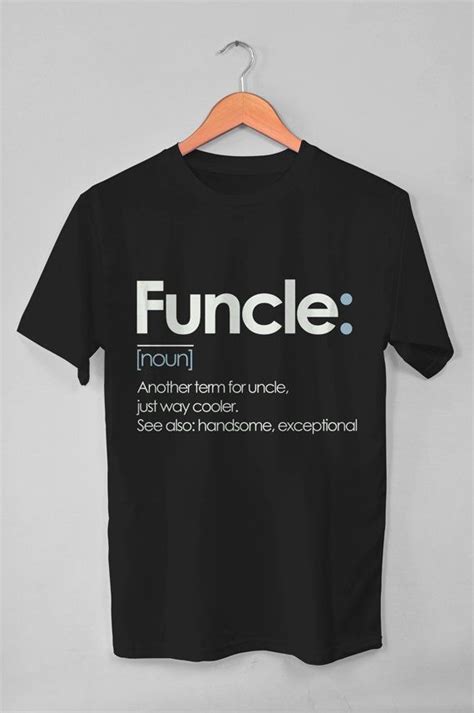 Funcle Shirt, Mens Funcle Tshirt, Cool Funny Uncle T-shirt, Funcle T ...