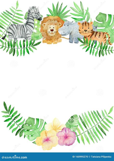 Baby Safari ClipArt Border