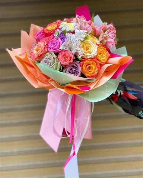 Vibrant Fiesta Bouquet - Colorful Party Flower Arrangement – Blooms of ...