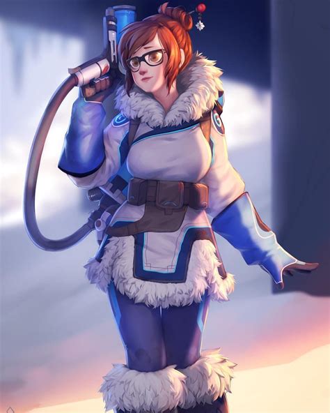 Overwatch Mei, Overwatch Fan Art, Mei Ling Zhou, Game Character, Character Design, Ice Witch ...