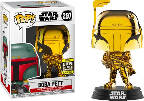 Star Wars Funko Pop! Boba Fett (Gold Chrome) #297 – Big Apple Collectibles