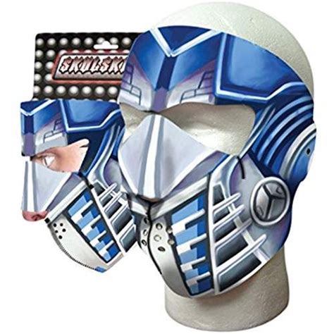 Capsmith Storm Blue Robot Star Trooper White Black Grey Neoprene Face Mask Star Troopers ...