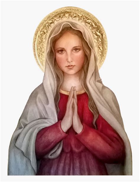 Transparent Virgen Maria Png - Virgin Mary Beautiful Painting, Png ...