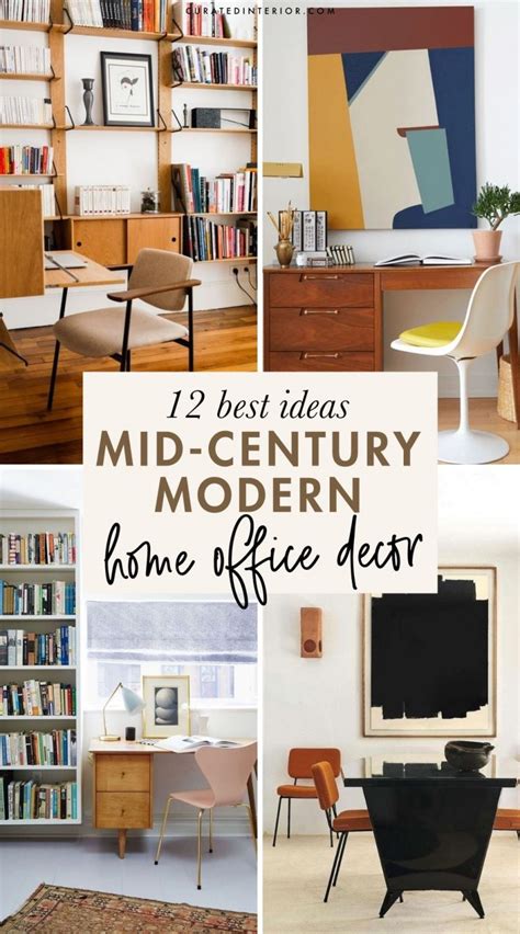 15 Brilliant Mid-Century Modern Office Decor Ideas